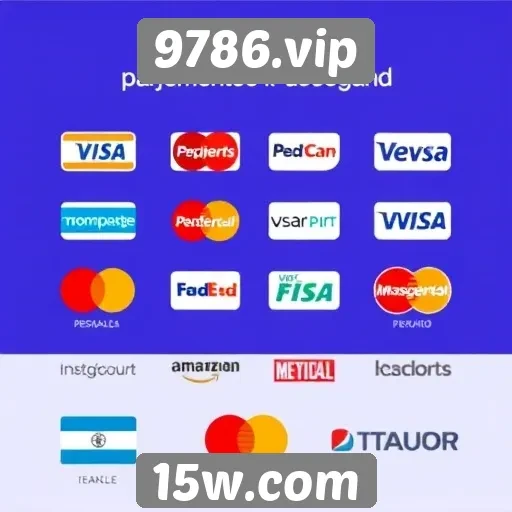 Métodos de pagamento aceitos no 9786.vip